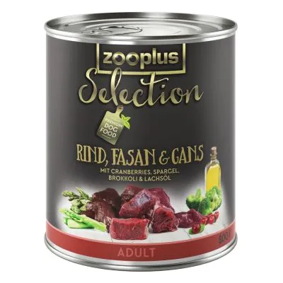 zooplus Selection Adult bœuf, faisan, oie pour chien