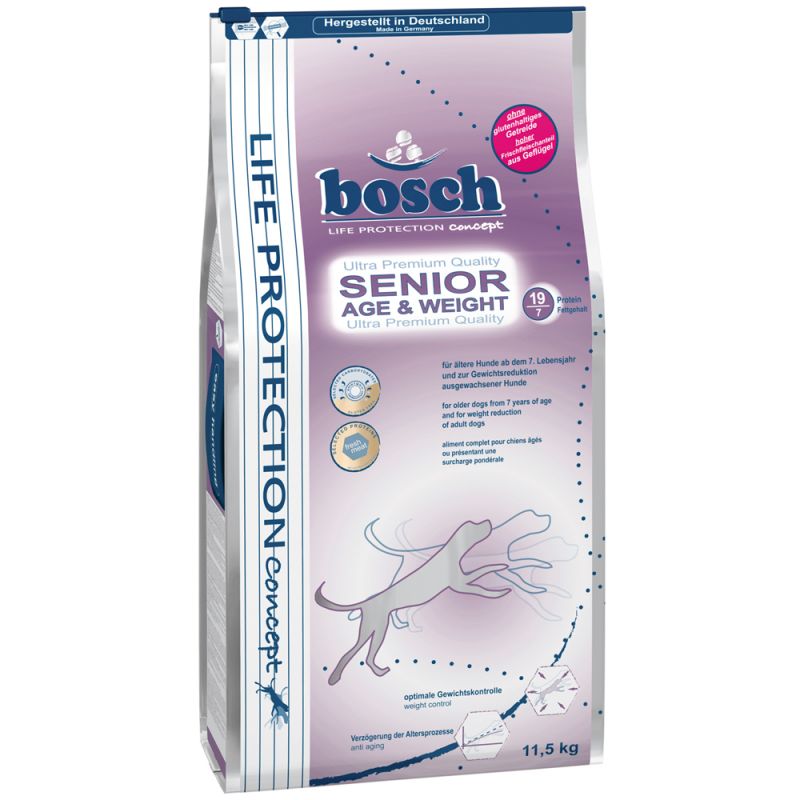 sac de croquettes pour chien senior